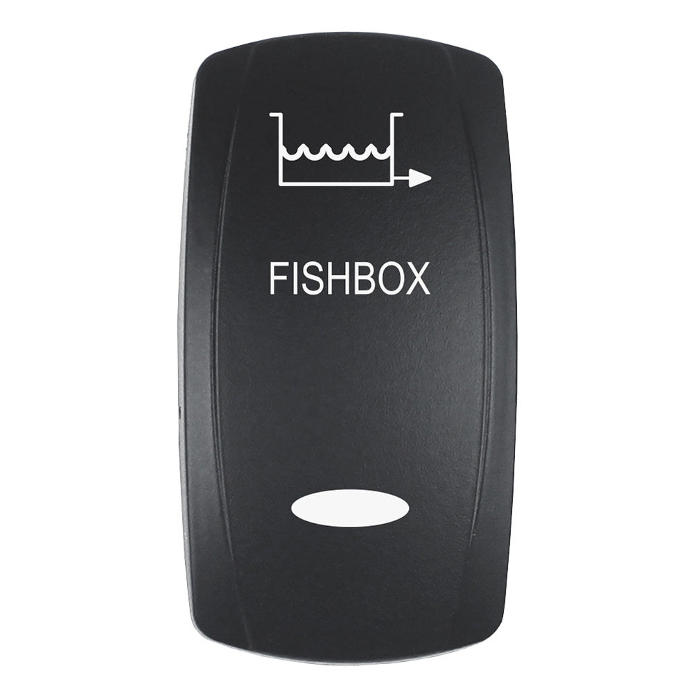 Pacer Actuator FISHBOX fV Series Contura Switches Black Laser Etched TopBottom Light