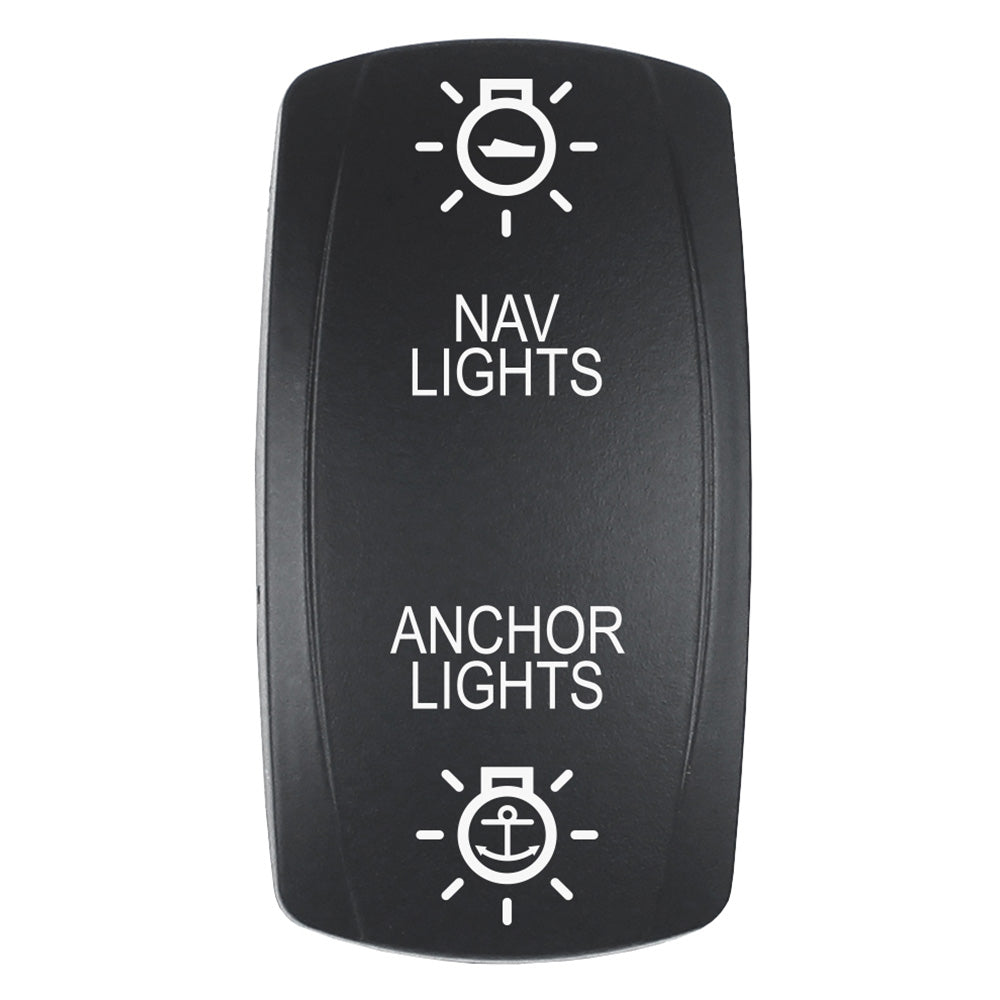 Pacer Actuator NAVANC fV Series Contura Switches Black Laser Etched TopBottom Light