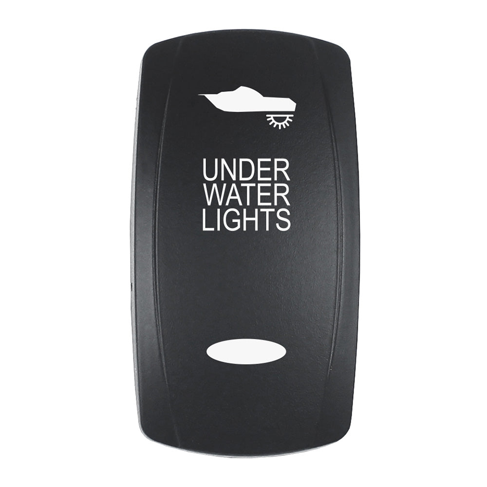 Pacer Actuator UNDER WATER LIGHTS fV Series Contura Switches Black Laser Etched TopBottom Light