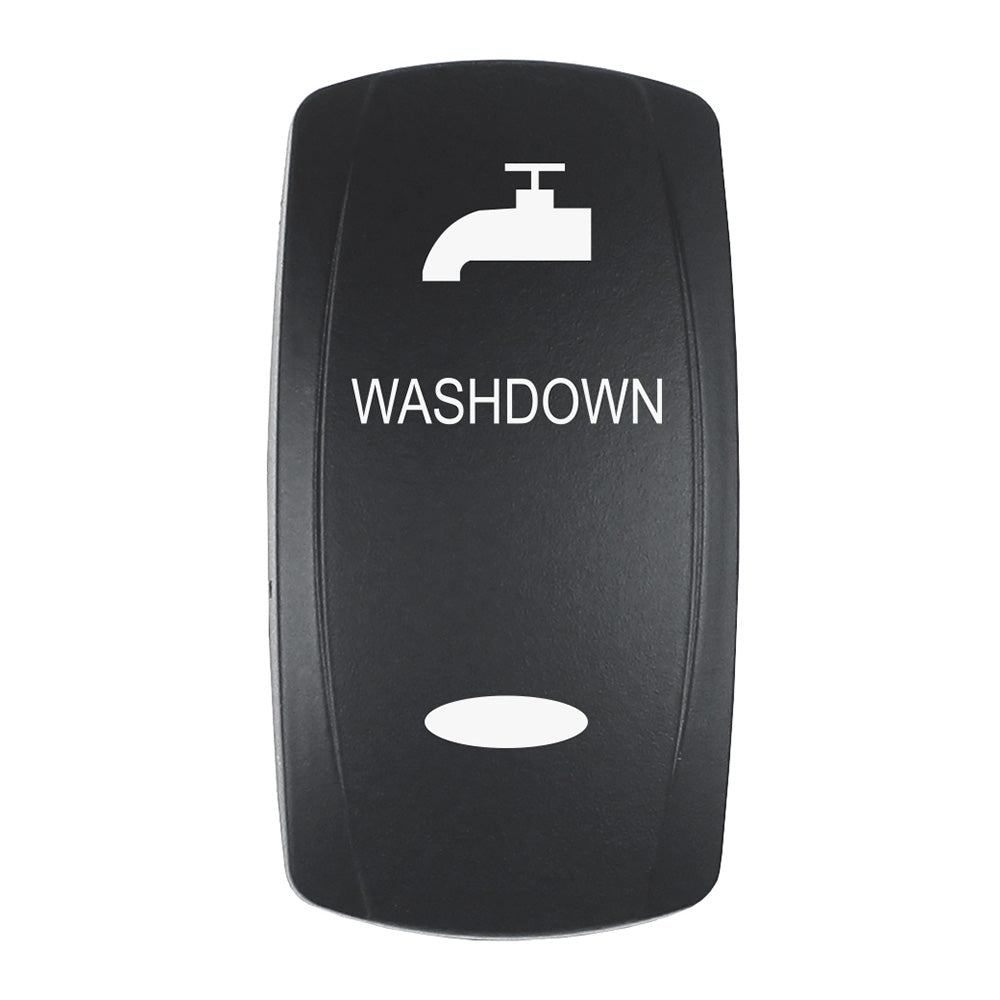 Pacer Actuator WASHDOWN fV Series Contura Switches Black Laser Etched TopBottom Light