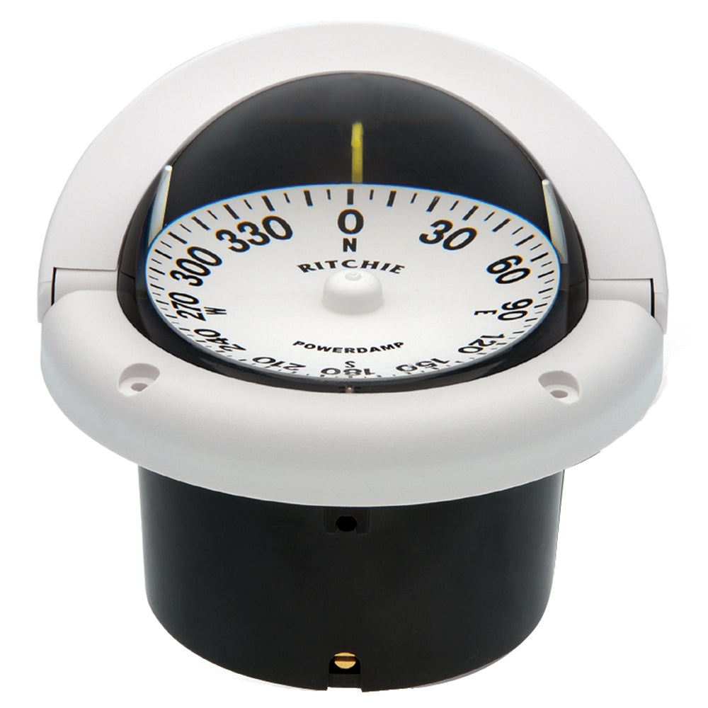 Ritchie HF742W Helmsman Compass Flush Mount White
