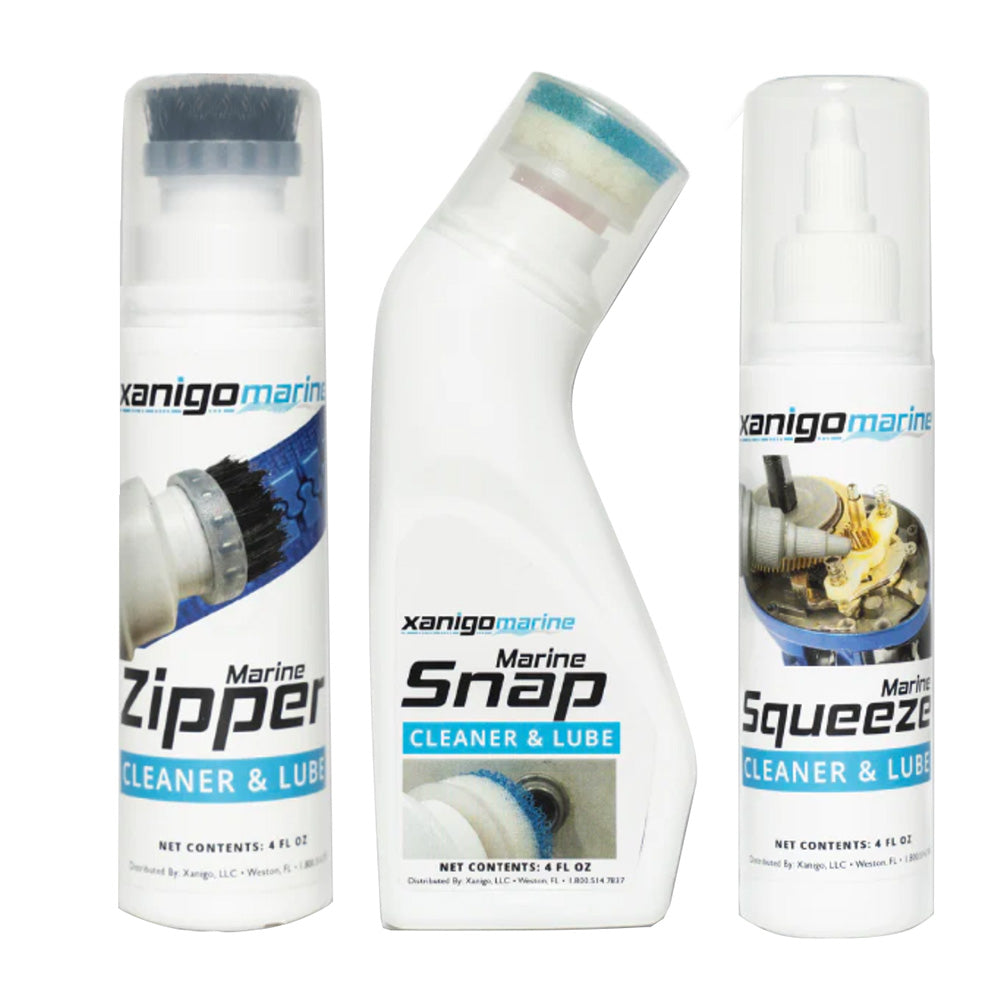 Xanigo Marine 3Piece Marine Zipper Snap Lube Set