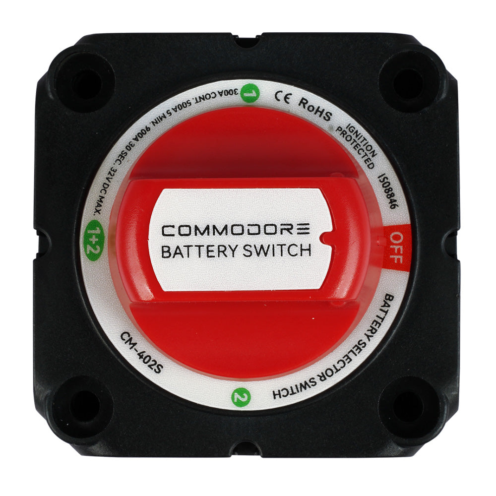 Commodore 4Position Compact Dual Battery Selector Switch