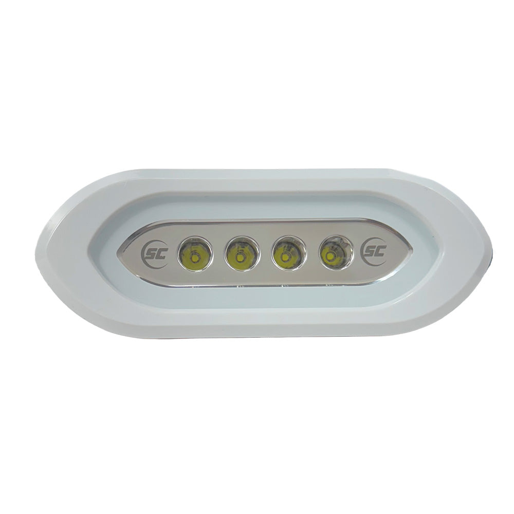 ShadowCaster Flush Mount Spreader Light White Housing White