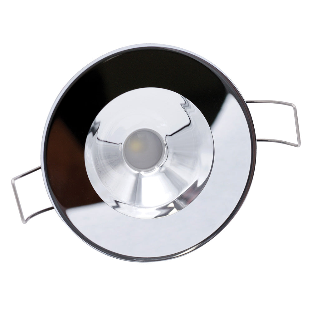 Lumitec Illusion Flush Mount LED Down Light Spectrum RGBW Cool White Mirrored Housing