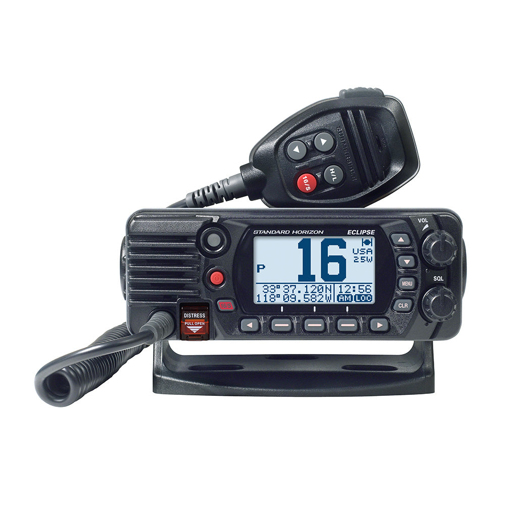 Standard Horizon GX1410B Eclipse Series 25W Fixed Mount VHF Black