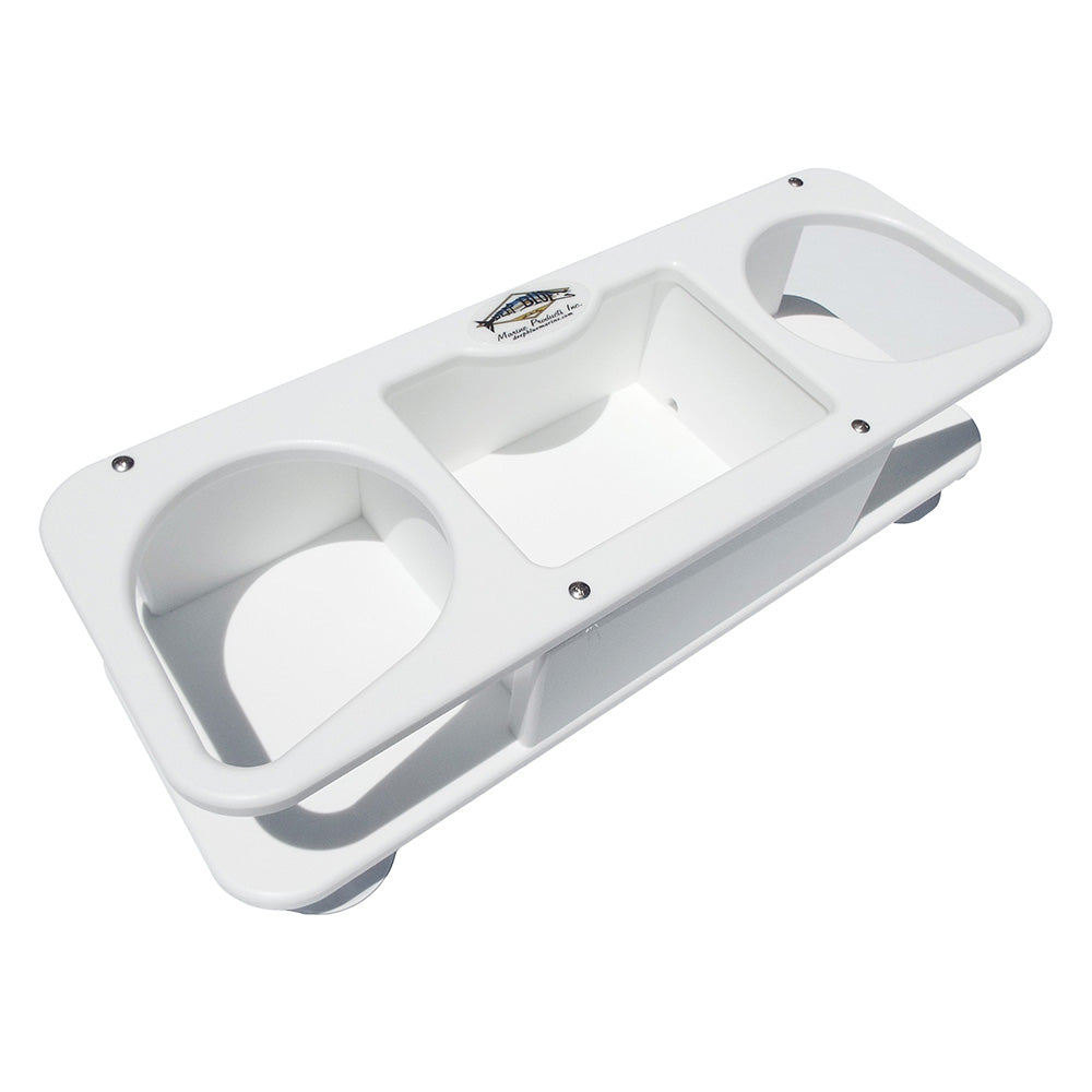 Deep Blue Marine MB2 Double Cup Holder wSuction Cups