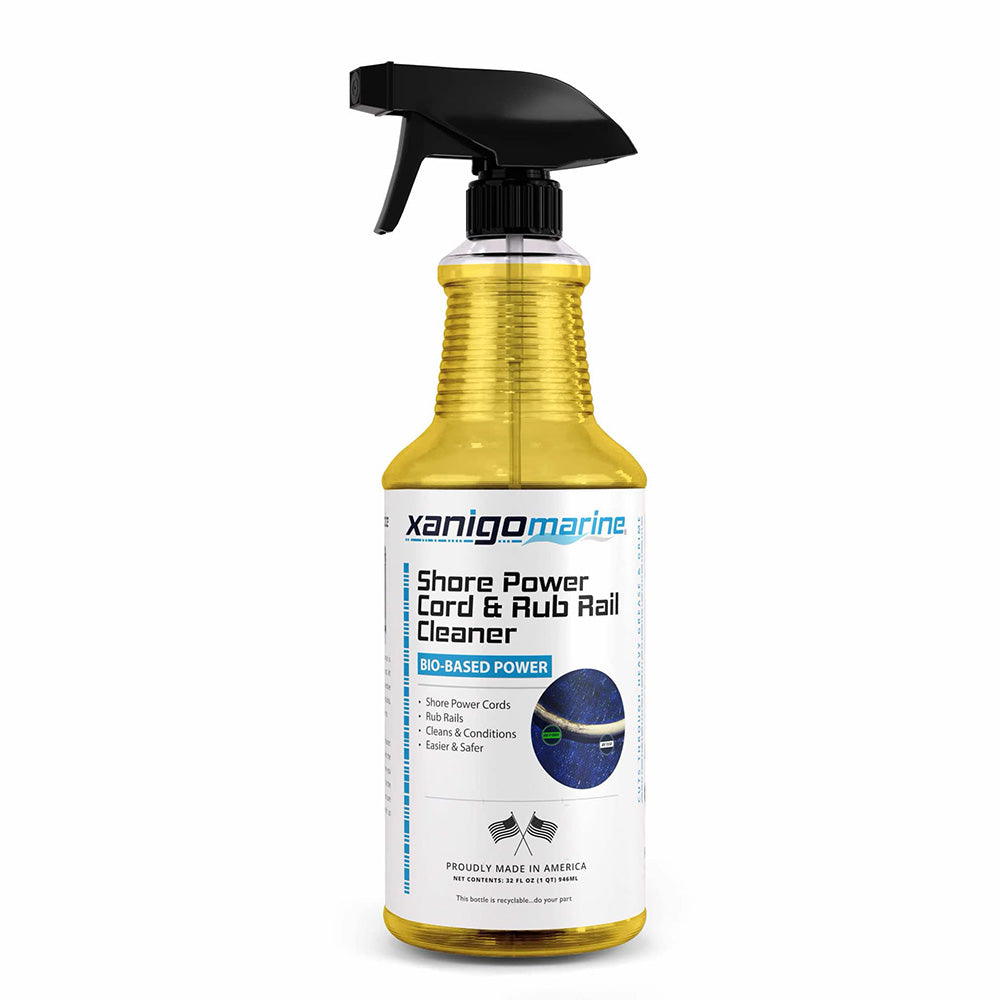 Xanigo Marine Shore Power Cord Rub Rail Cleaner 32oz