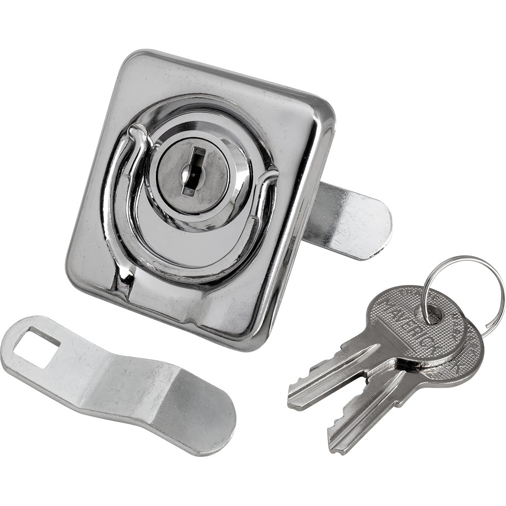 SeaDog Surface Mount Locking Ring Pull Stamped 304 Stainless SteelDie Cast Zinc Lock