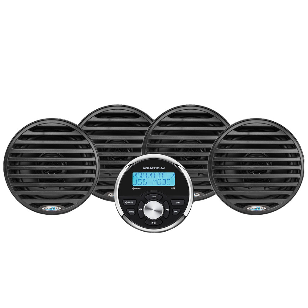 Aquatic AV Economy Gauge StereoSpeakers Kit Black