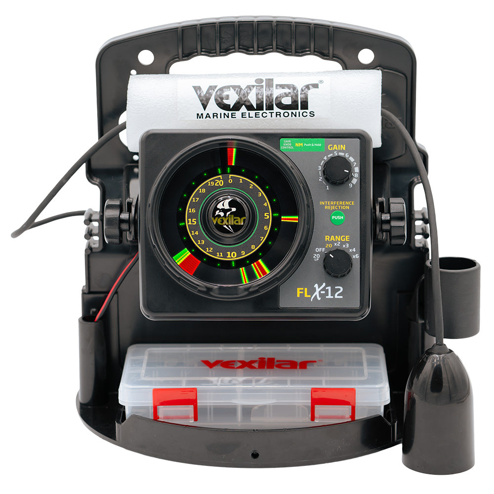 Vexilar FLX12 Pro Pack II Fishing System w12 Degree Ice Ducer