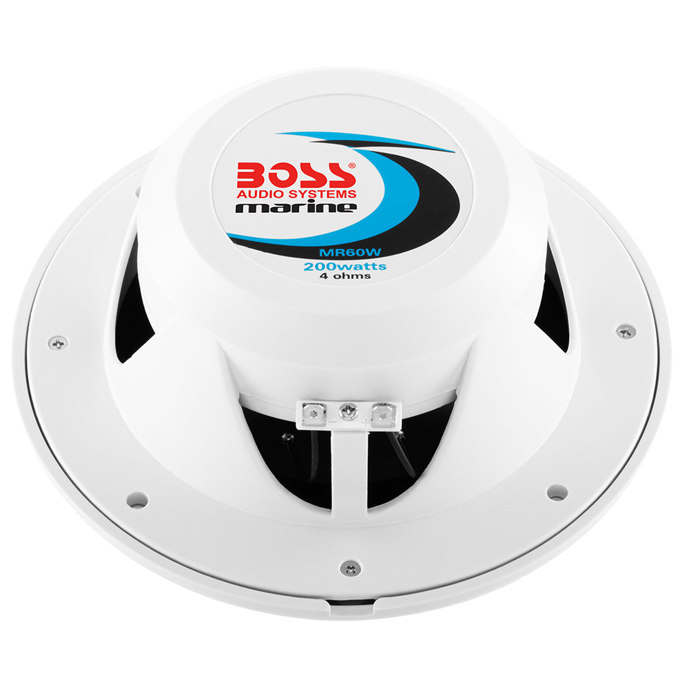 Boss Audio MR60 65 Round Speakers White Pair