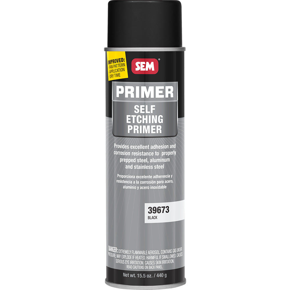 SEM Self Etching Primer 20oz Aerosol Can Black