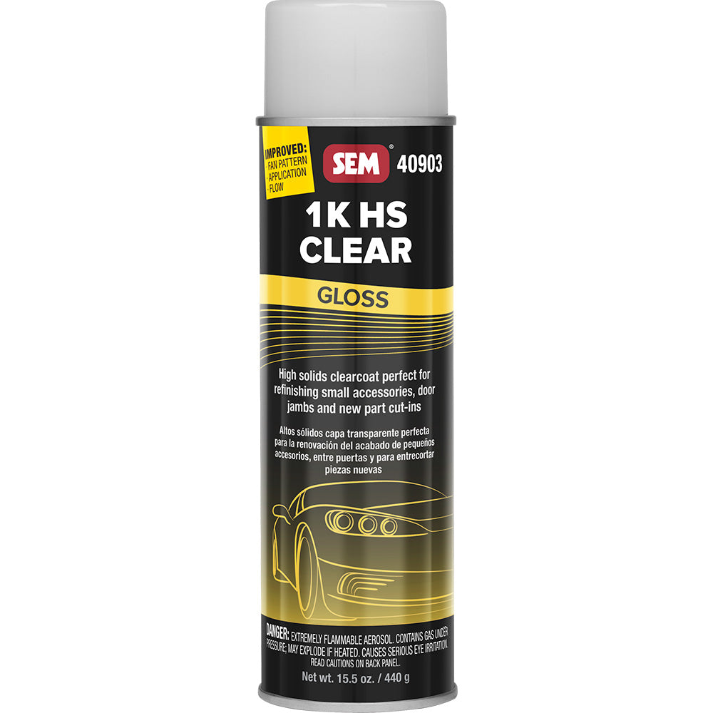 SEM 1K HS Clear 20oz Aerosol Can Gloss Finish