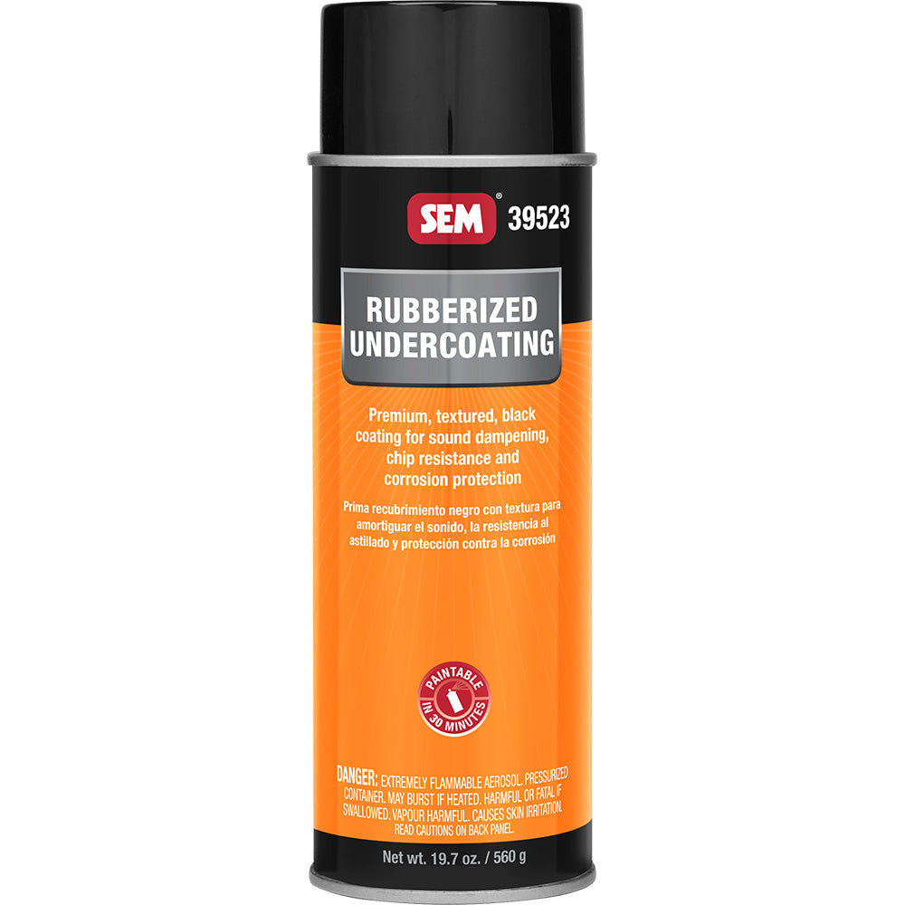 SEM Rubberized Undercoating 24oz Aerosol Can Black