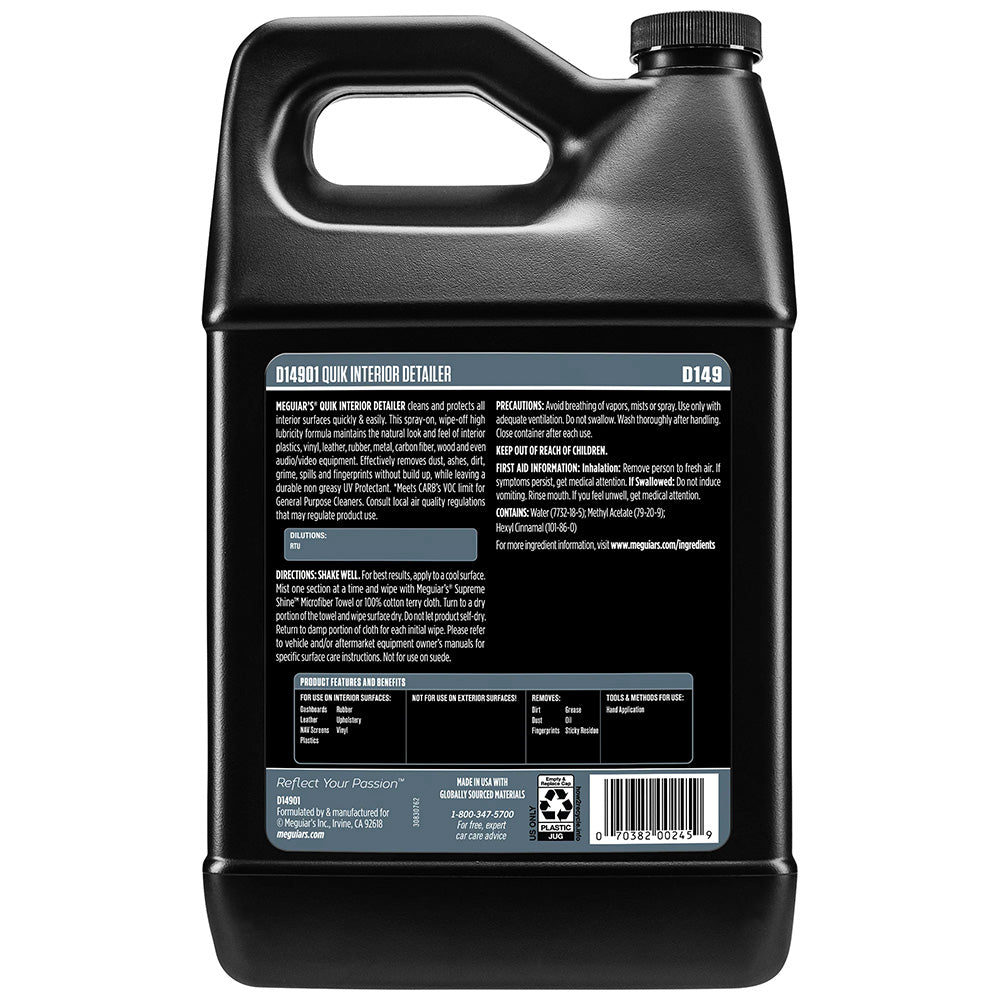 Meguiars Quik Interior Detailer 1 Gallon