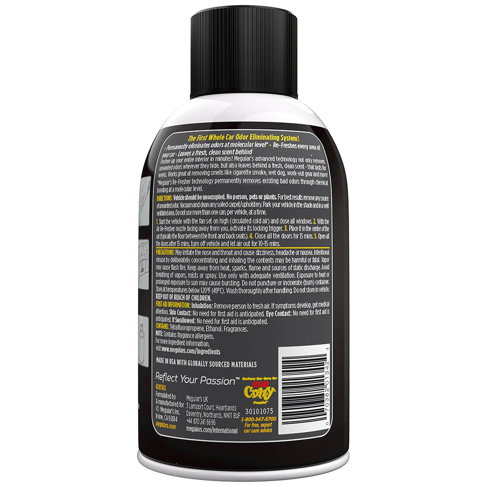 Meguiars Whole Car Air Refresher Odor Eliminator Black Chrome Scent