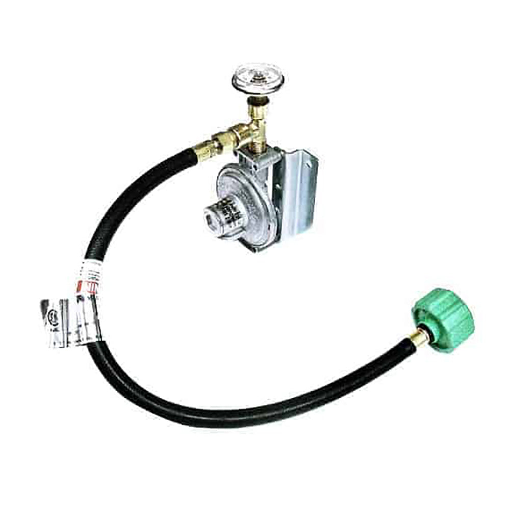 Trident Marine Single Stage Regulator w300 PSI Gauge 20 Pigtail wWall Mount