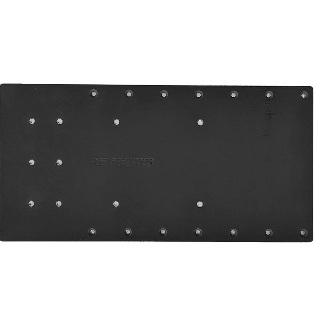 Sea Brackets 20 Straight Trolling Motor Plate fMinn Kota Quest Black