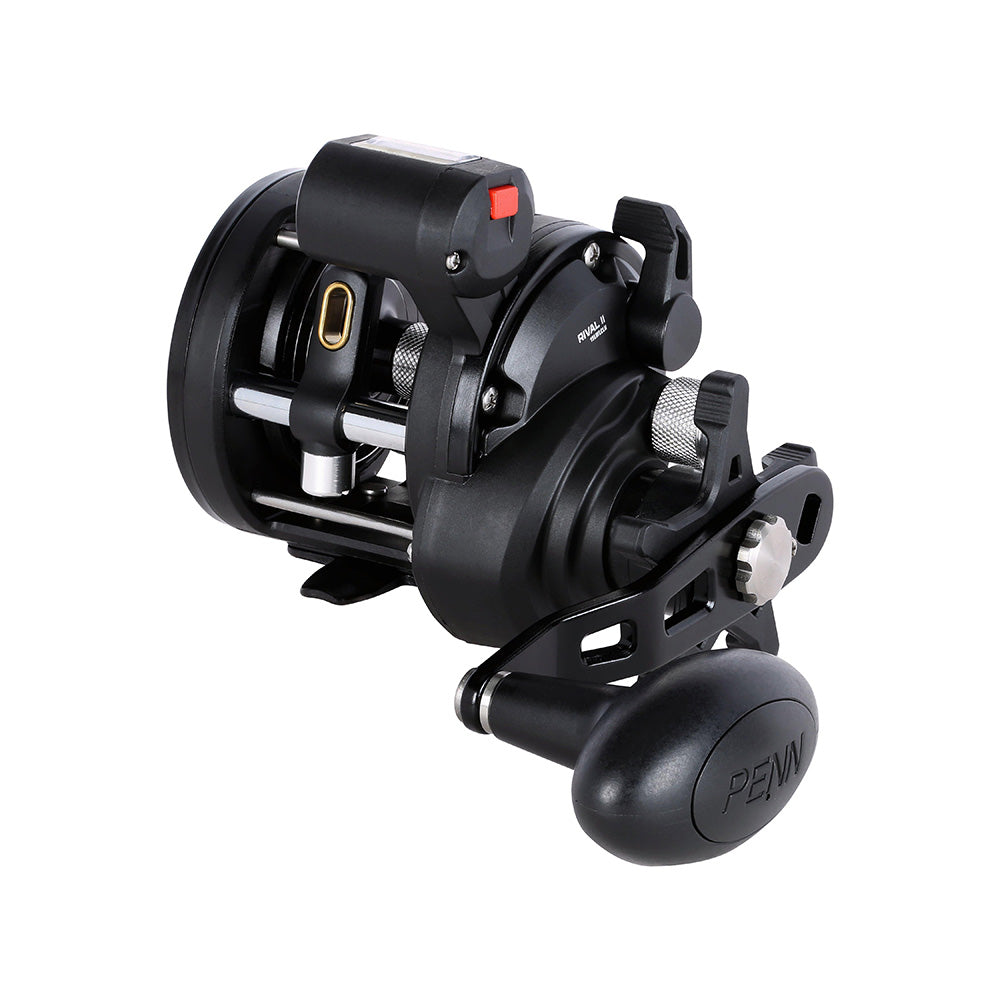 PENN RVLII15LWLHLC Rival II 15 Level Wind Left Hand Conventional Reel wLine Counter