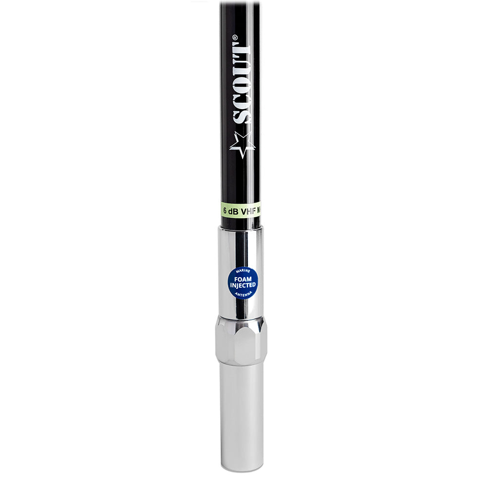 Scout 8 QuickFit Black VHF Antenna w5M Cable FME Quick 6 Foam Filled 6db Solid Brass Copper Element