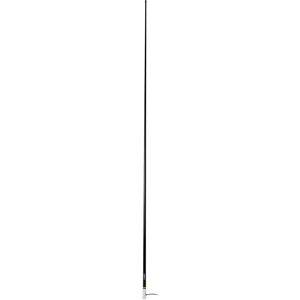 Scout 8 Black VHF Antenna 6dB Heavy Stainless Steel Ferrule w6M RG8x Includes PL259 Heavy Duty Offshore Antenna KS43
