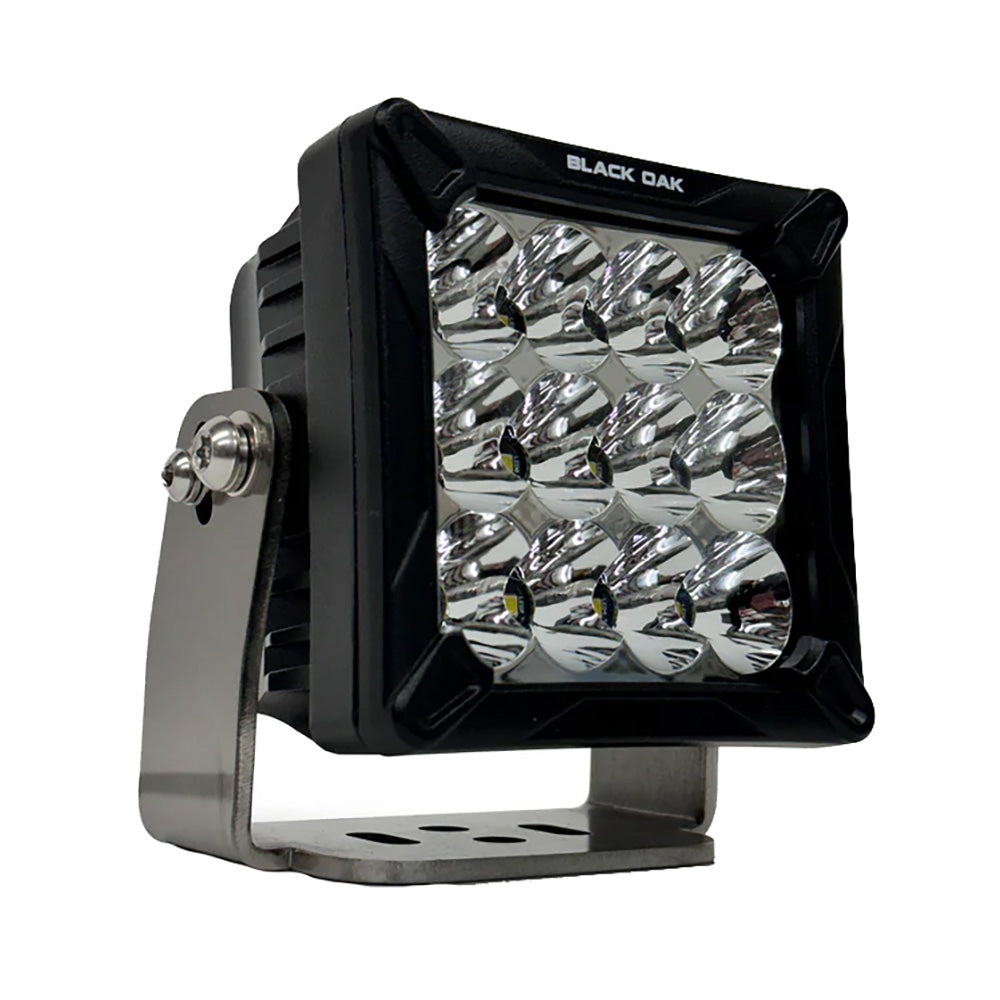 Black Oak 4 LED Pod Light Black Housing Bracket Mount 120W Combo Beam