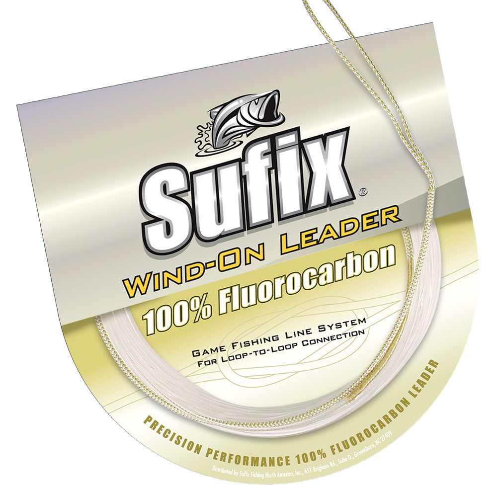 Sufix WindOn 100 Clear Fluorocarbon Leader 20lb 11 yds