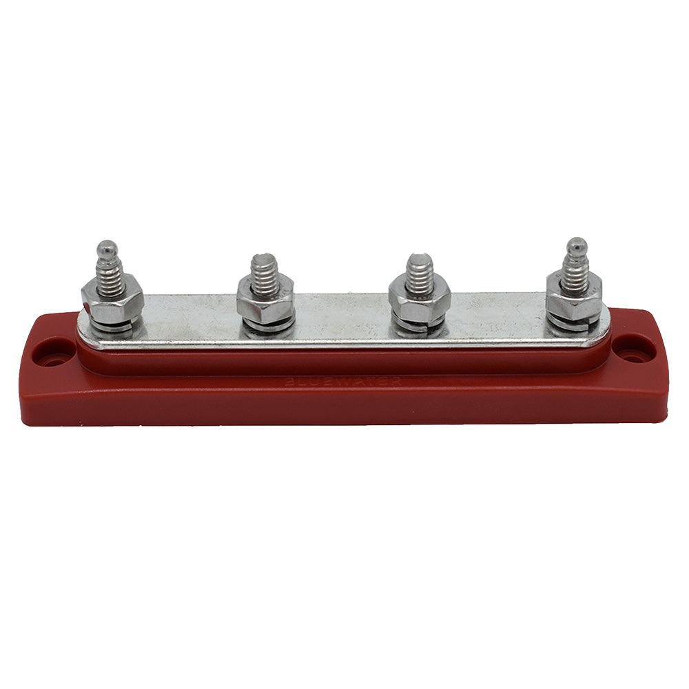 Bluewater Common Stud Busbar 4 Gang Red