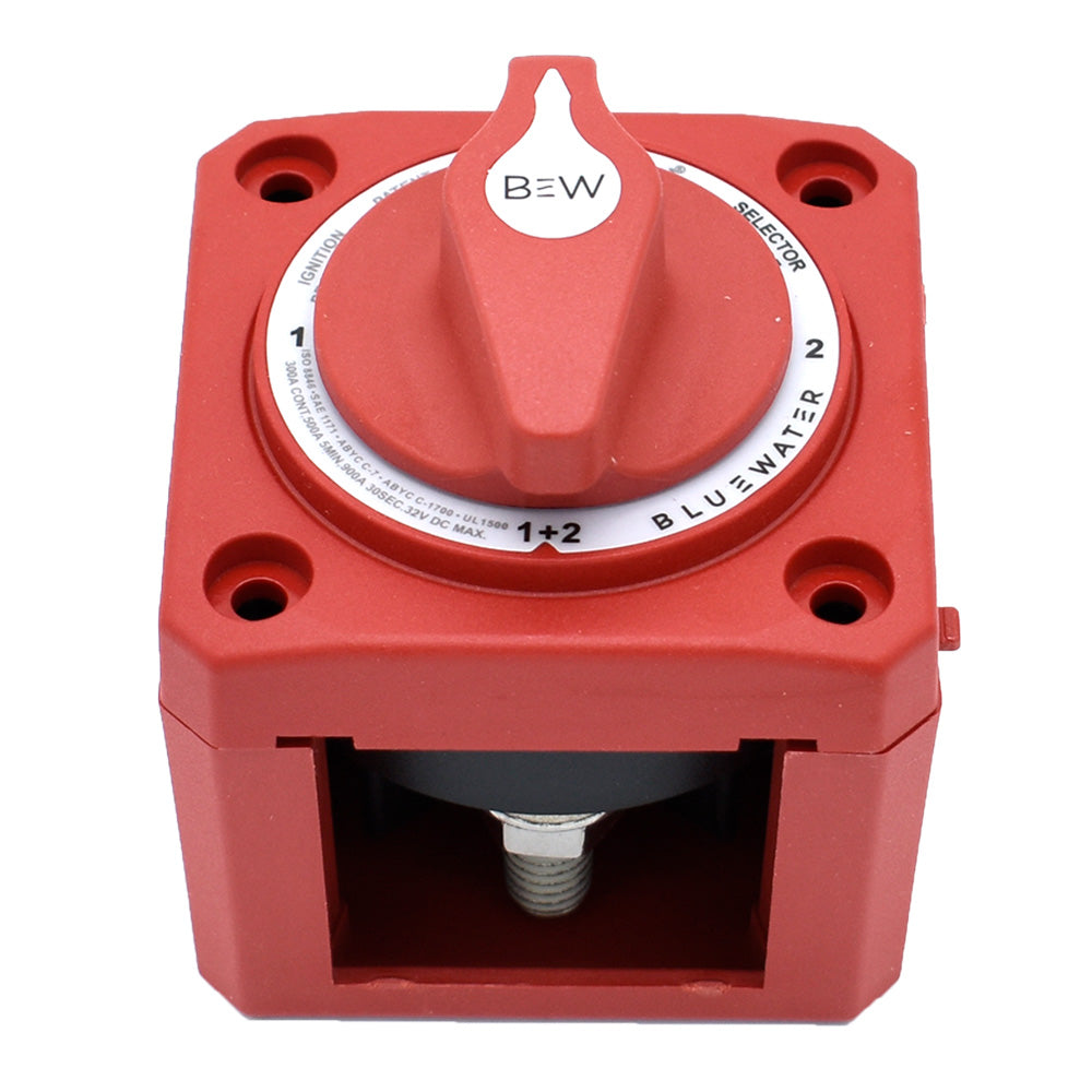 Bluewater Off12Both Battery Switch Surface Mount Red