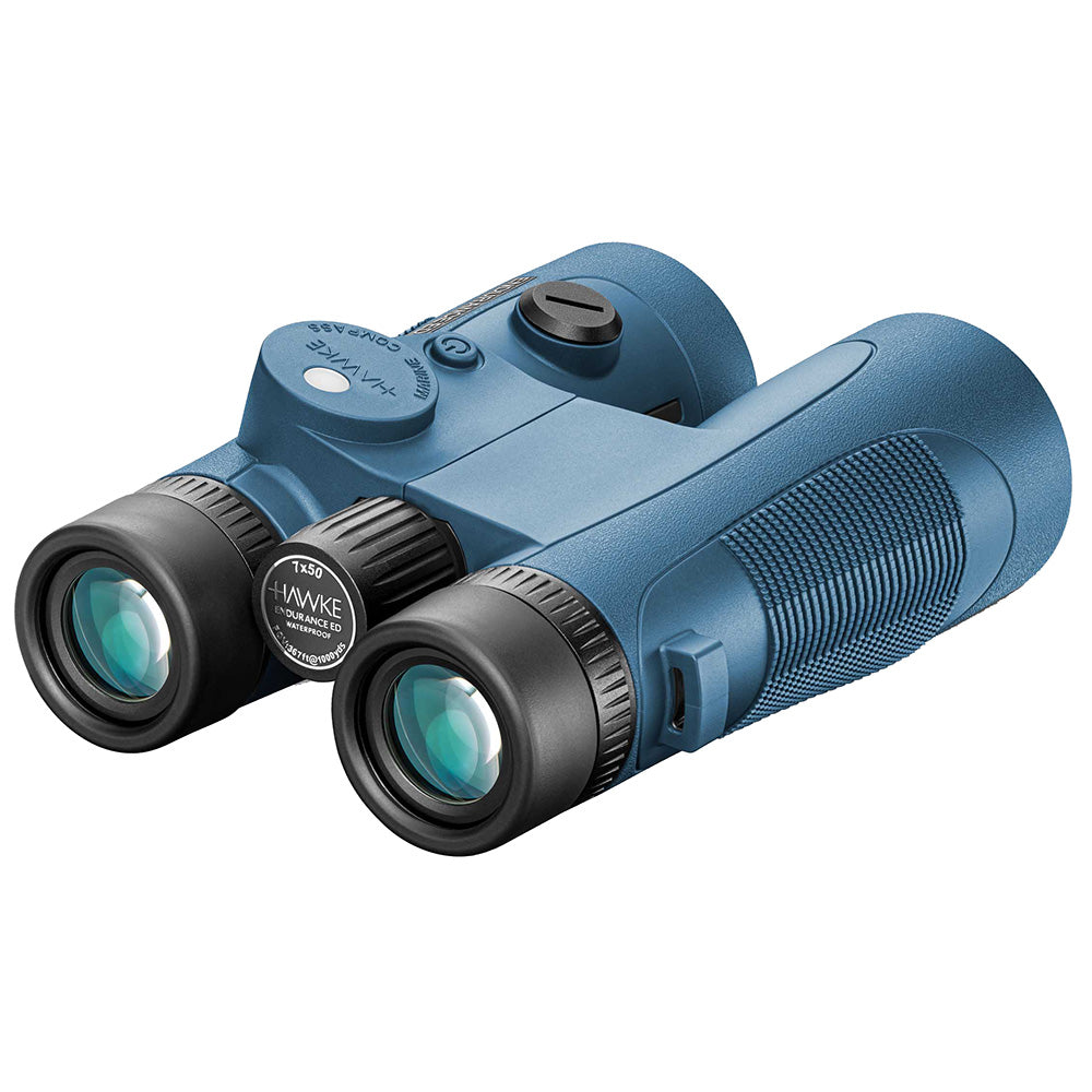 Hawke Optics Endurance ED Marine Binoculars 7x50 Blue wCompass