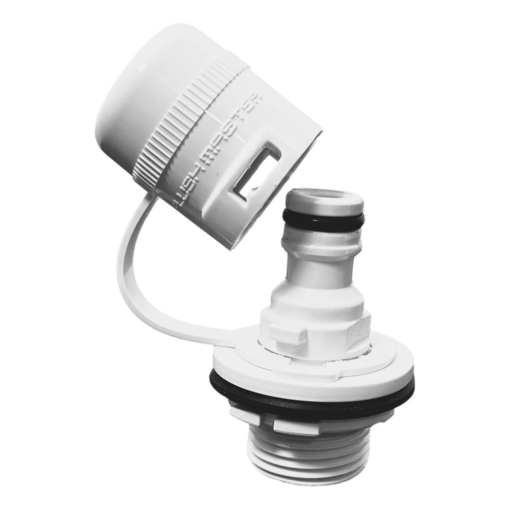Flushmaster Flush Port Quick Connect fMercury White