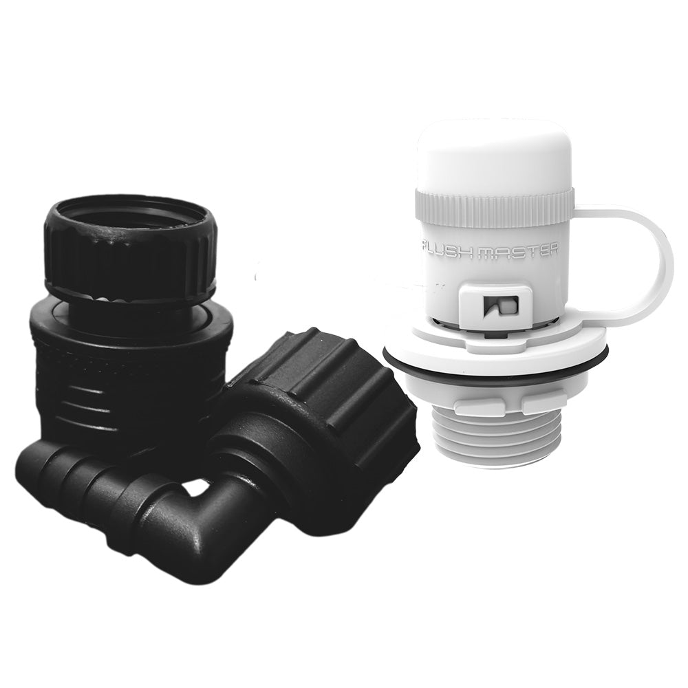 Flushmaster Flush Port Quick Connect fMercury White