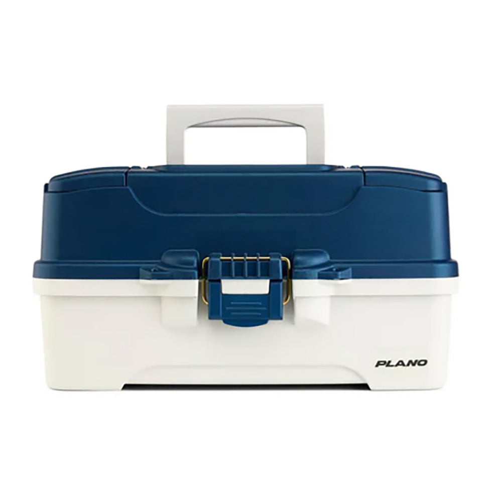 Plano ThreeTray Tackle Box BlueWhite