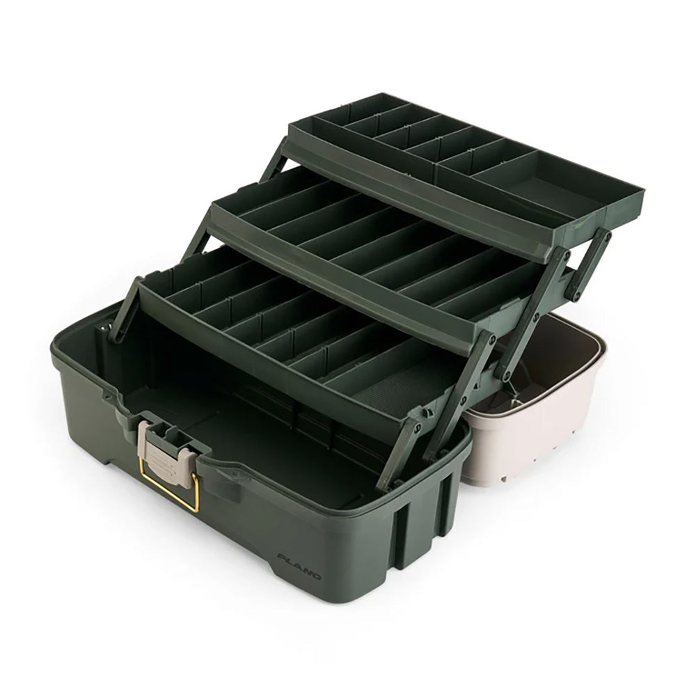 Plano ThreeTray Tackle Box GreenTan