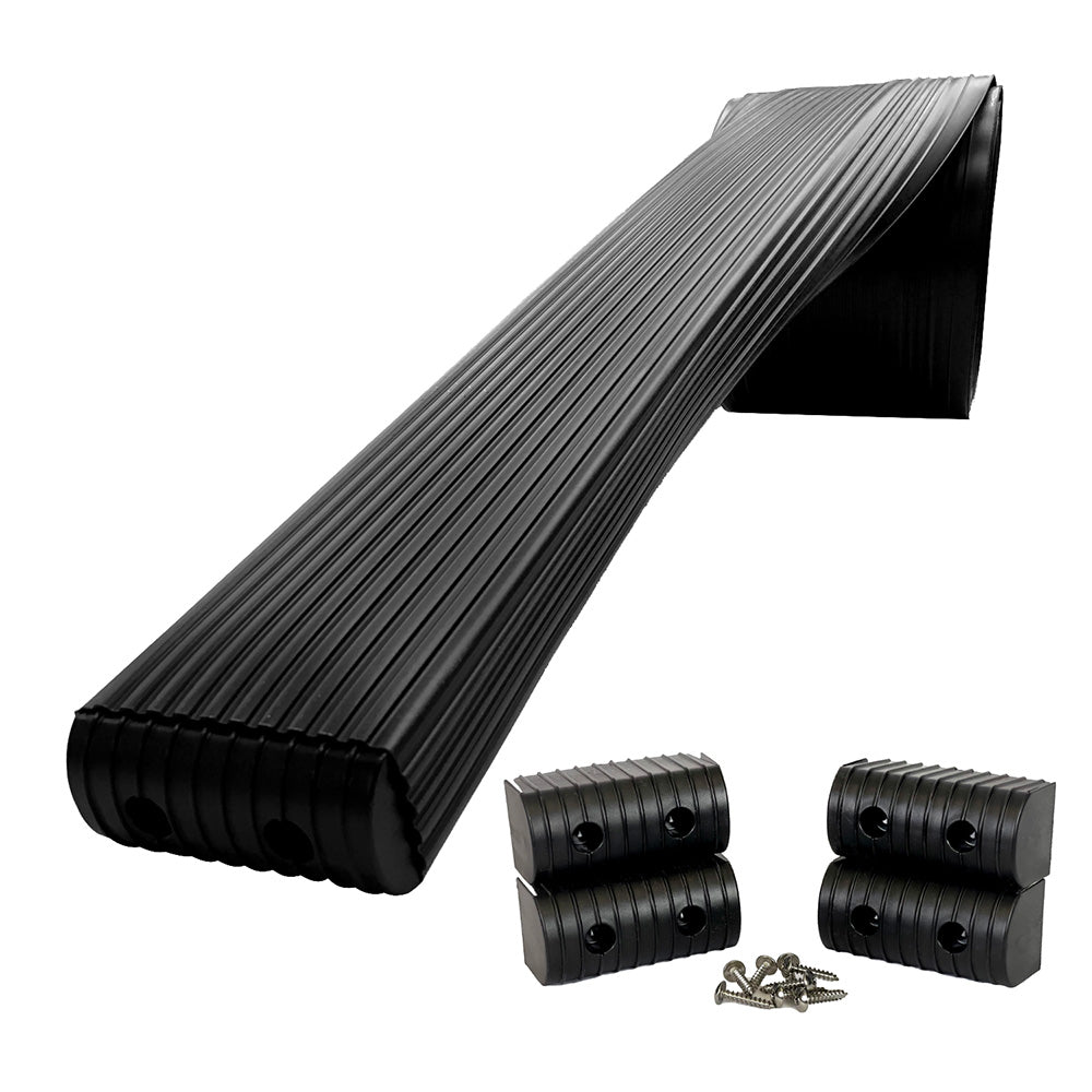 Caliber BunkWrap Kit Black 16 x 2 x 4 Roll 4 Caps HRDW Roll 4 Endcaps Stainless Steel Hardware