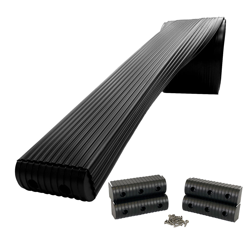 Caliber BunkWrap Kit Black 24 x 2 x 6 Roll 4 Caps HRDW Roll 4 Endcaps Stainless Steel Hardware