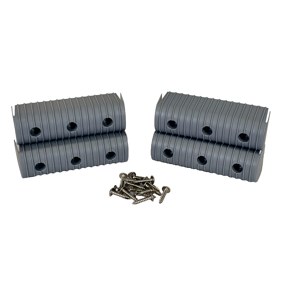 Caliber BunkWrap End Cap 2x6 Grey Accessory Kit wStainless Steel Hardware 4Pack
