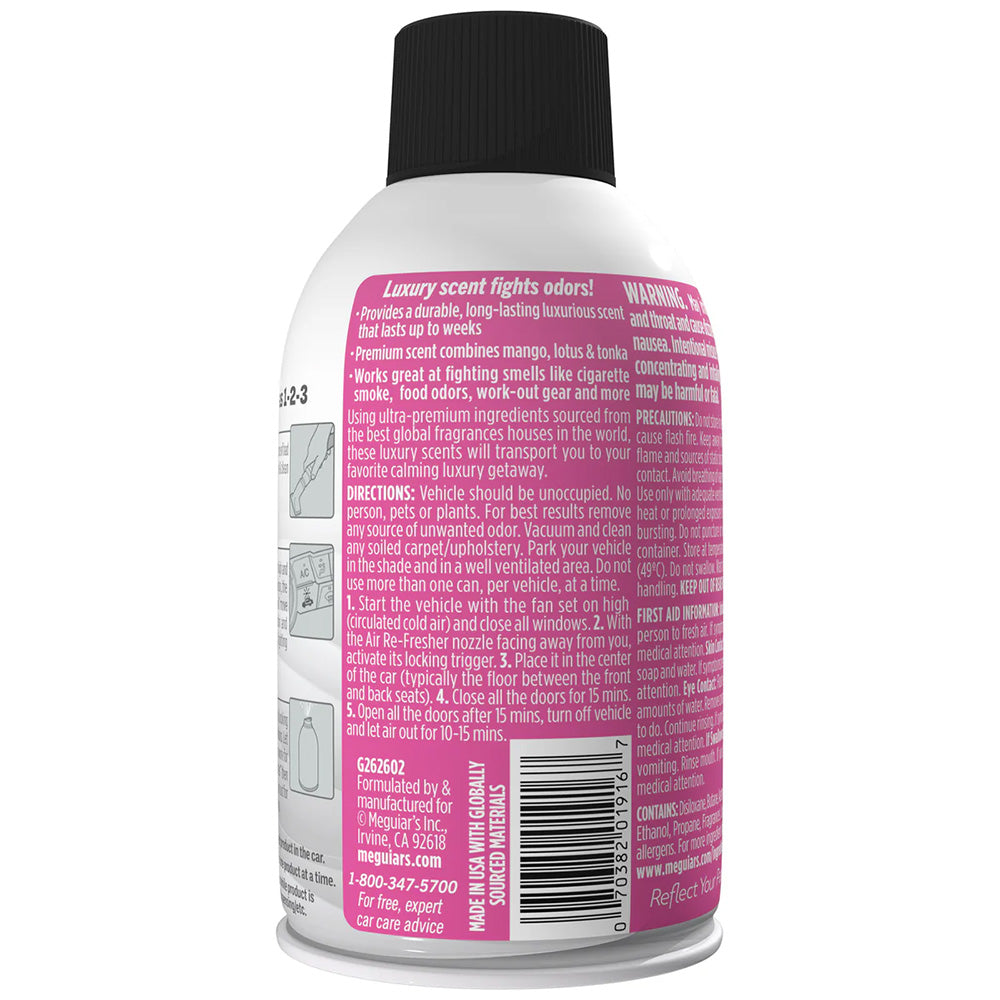 Meguiars Tropical Rainforest Whole Car Air ReFresher Aerosol 2oz