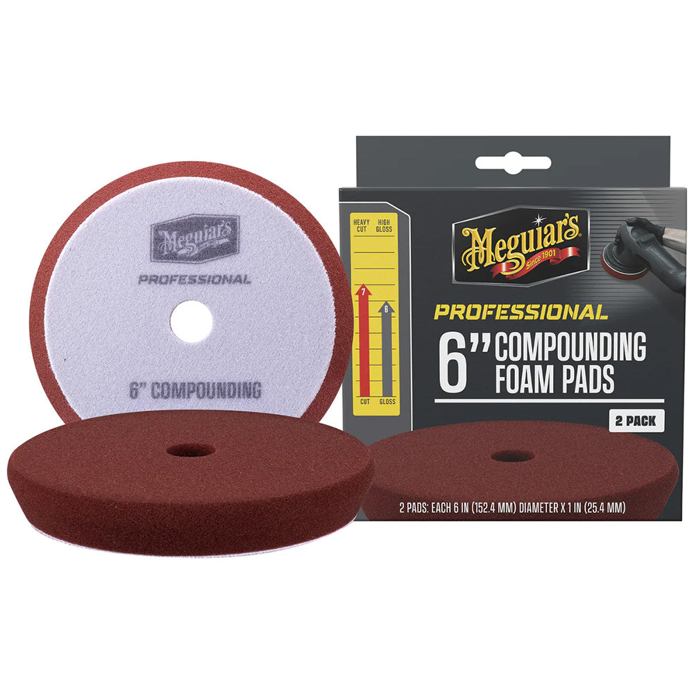 Meguiars Professional 6 Compounding Foam Pads 2Pack