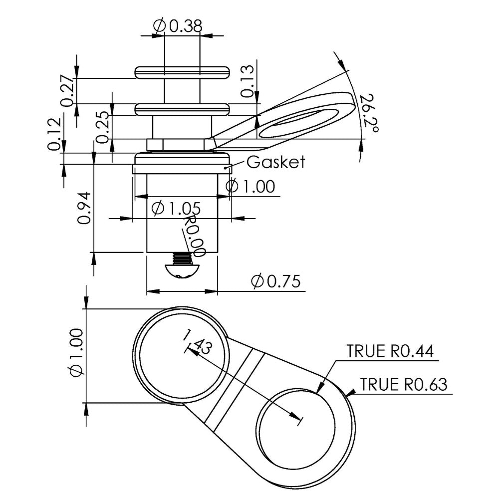TACO Aluminum QuickRelease Fender Lock fPontoon Boats