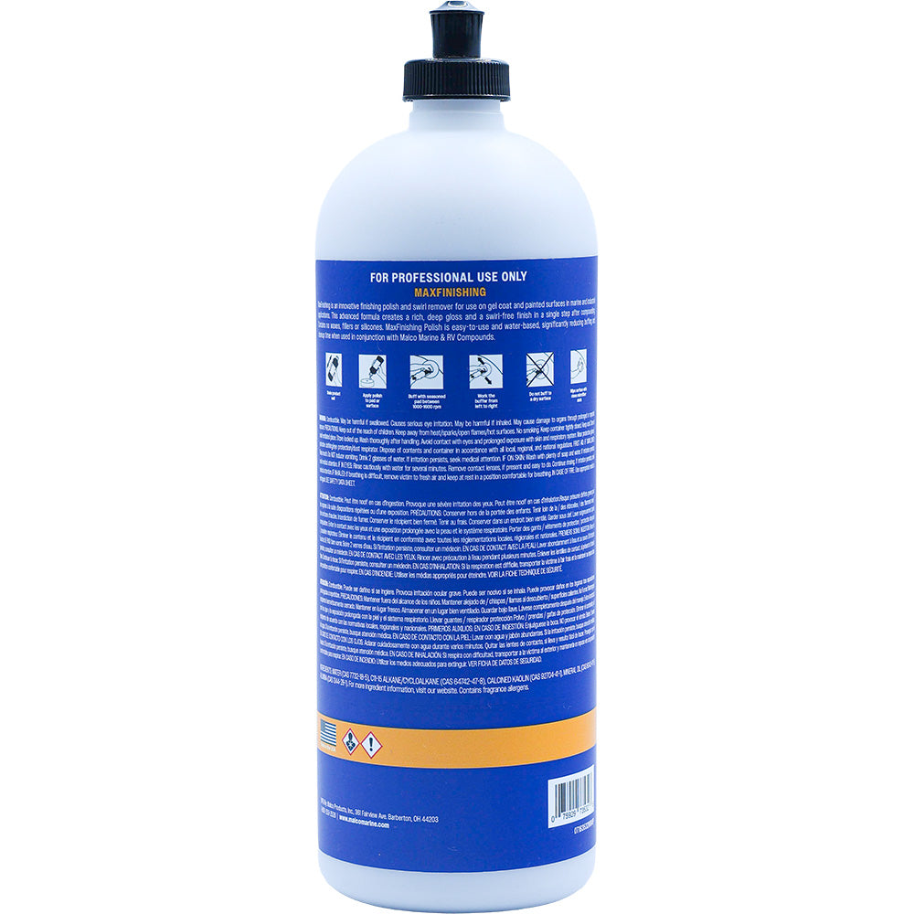 Malco MaxFinishing Polish 32oz