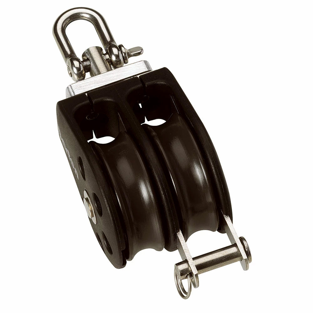 Barton Size 5 54mm Plain Bearing Pulley Block Double Swivel Becket