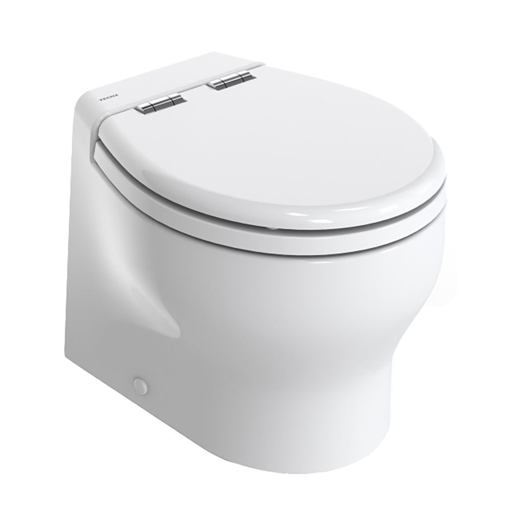 Thetford Silence 2G wWood Polyester Soft Close Seat Standard Solenoid Short White 12V