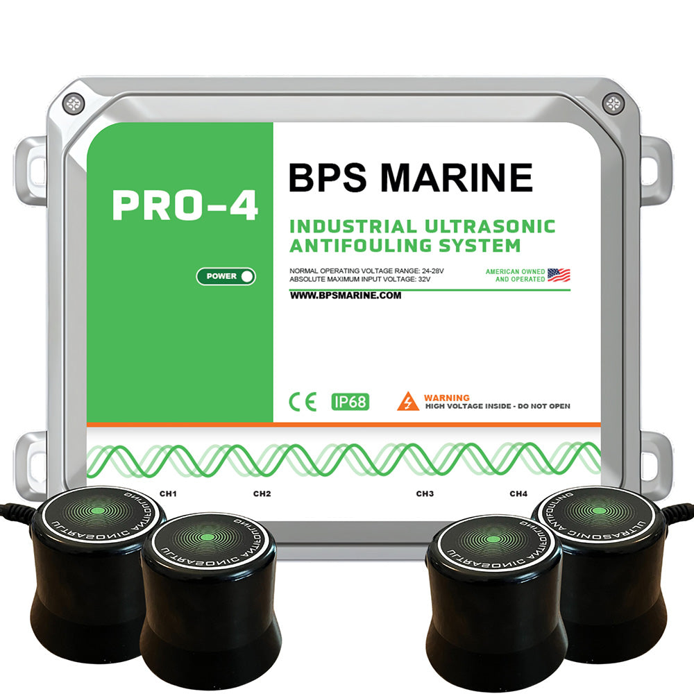 BPS Marine PRO4 4Transducer Ultrasonic Antifouling System 24VDC