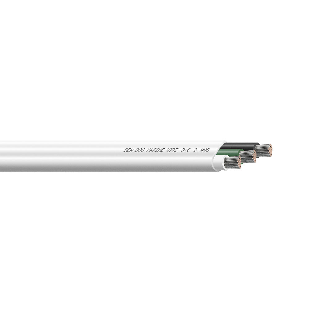 SeaDog 83 AWG Flat Triplex Wire WhiteGreenBlack 50 8008301