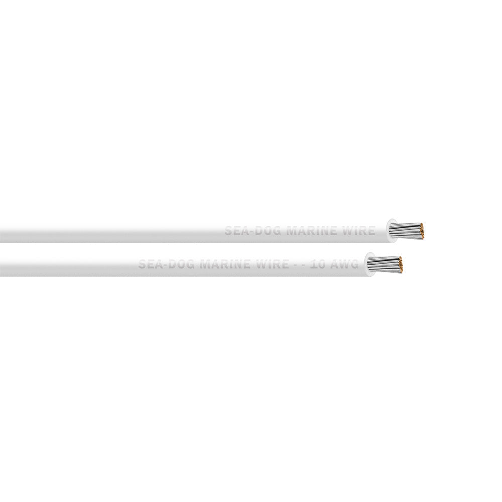 SeaDog 10 AWG White Primary Wire 1000 8010059