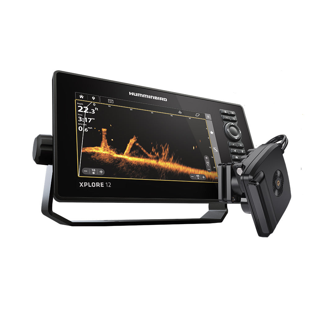 Humminbird XPLORE 12 CMSI Mega Live 2 Bundle wTransom Mount Transducer