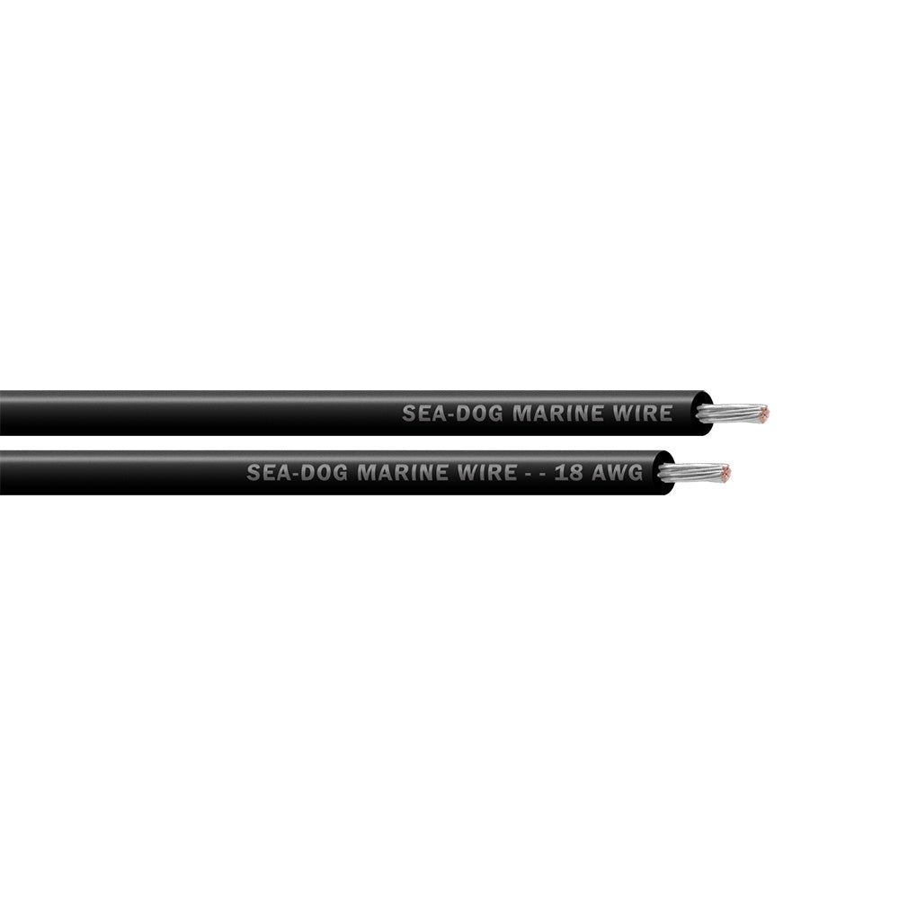 SeaDog 18 AWG Black Primary Wire 25 8018010
