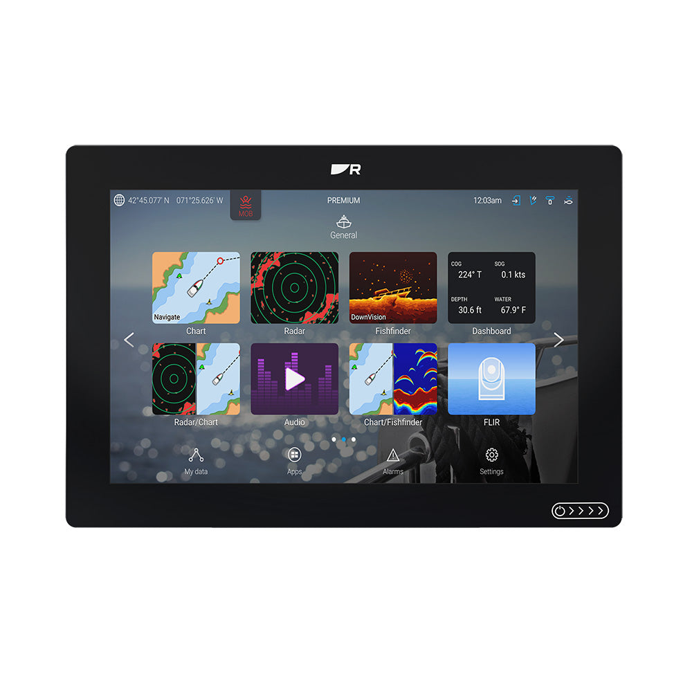 Raymarine Axiom 2 RV 12 ChartplotterFishfinder wRealVision 3D Sonar Lighthouse North America Chart No Transducer